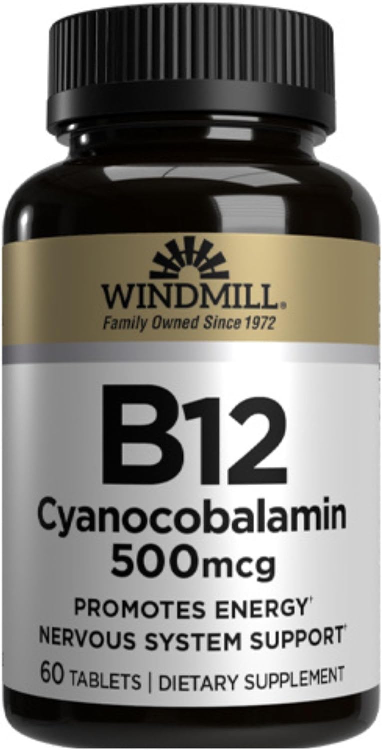 Vitamin B-12 500 mcg Tablets, 60 Tablets - görsel 1