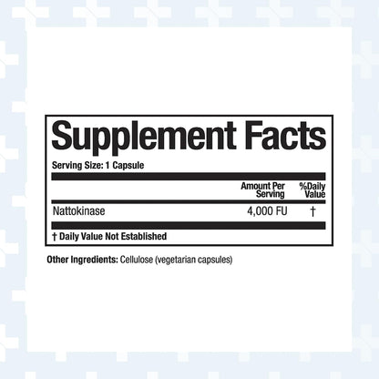 Arthur Andrew Medical Nattovena Pure Nattokinase Supplement, Double Strength 4,000 FU per Capsule, 180 Capsules