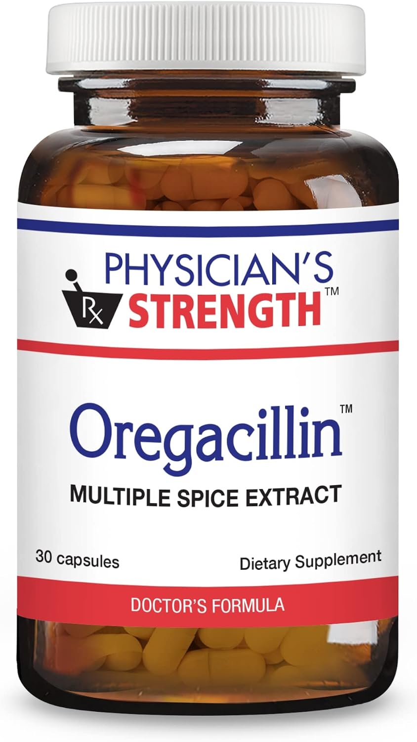 Physician's Strength Oregacillin - 30 Capsules - Multiple Spice Extract - Traditional Respiratory & Immune Support - görsel 1