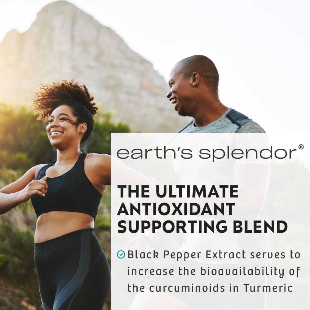 Earth's Splendor Turmeric Complex 500mg with Black Pepper, 90 Capsules - görsel 4