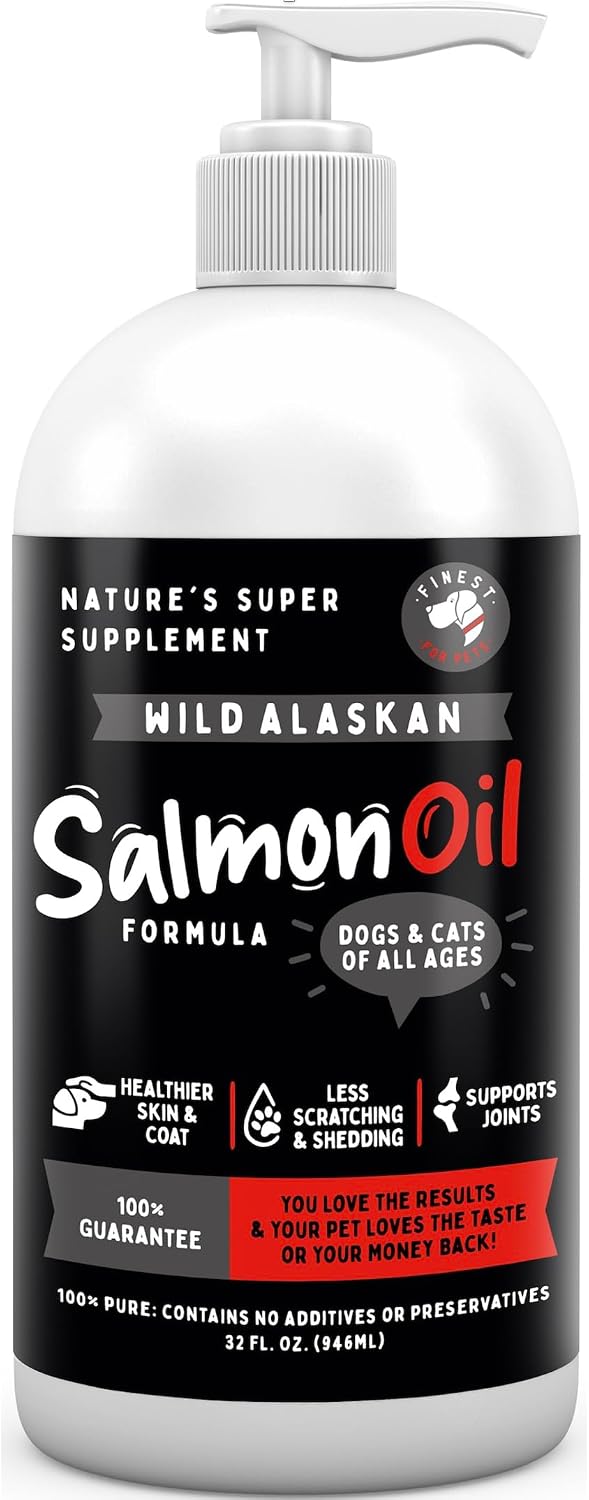 Wild Alaskan Omega-3 Blend Pollock & Salmon Oil for Dogs & Cats (16oz) - 100% Pure Fish Oil Supplement with EPA & DHA - görsel 9