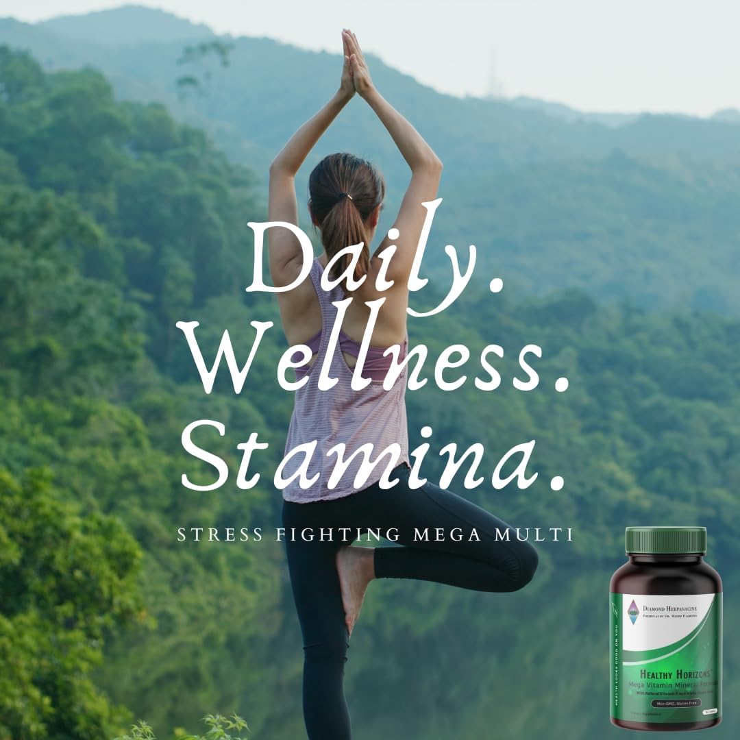 Diamond Healthy Horizons Multivitamin - Natural Multivitamin for Stress and Daily Nutrient Support - 90 Tablets - görsel 6
