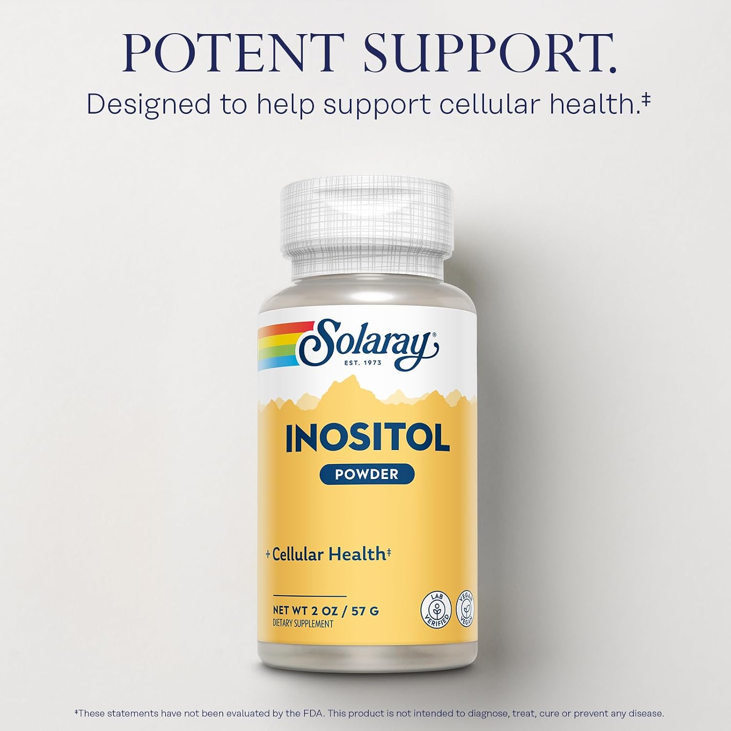 SOLARAY Pure Inositol Powder – Cellular Health Support – Vegan, Laboratory Verified – 163 Servings, 113 g - görsel 3