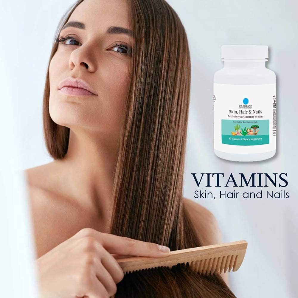 Dr. Robaina Skin Care Solution - Skin, Hair & Nails Capsules - Immune Support - 60 Capsules - görsel 4