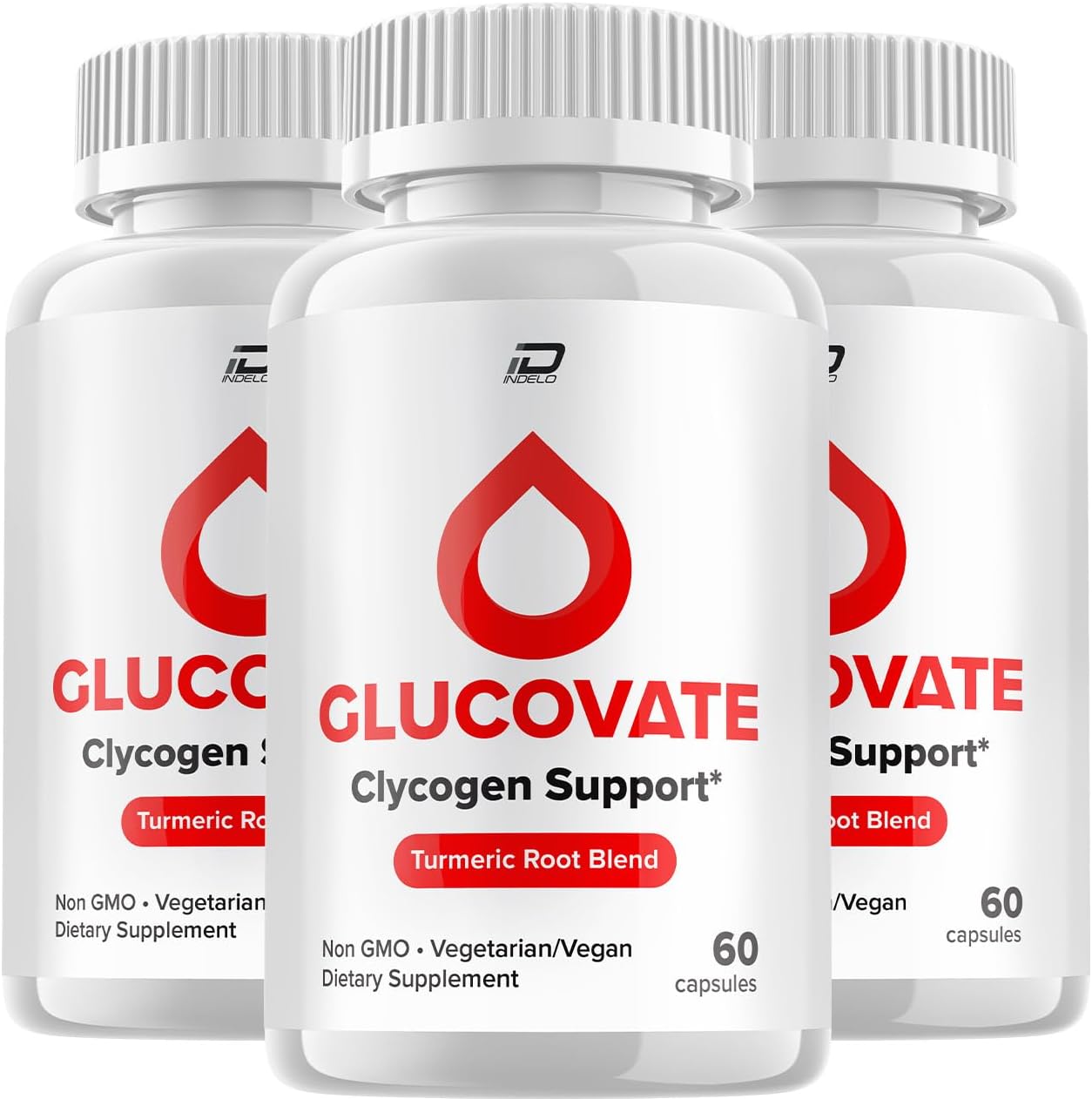 Glucovate Advanced Supplement - All Natural Formula - 3 Pack (180 Capsules) - görsel 1