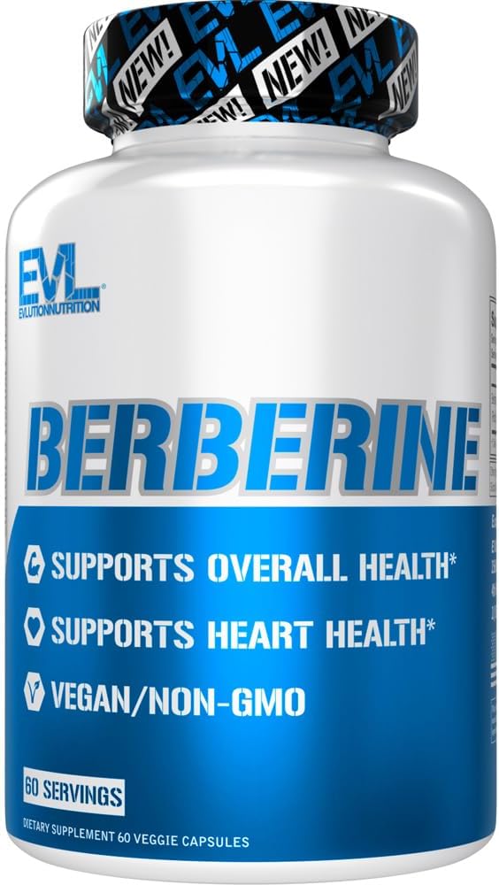 Evlution Nutrition Berberine 500mg - Vegan, Non-GMO, 60 Veggie Capsules - görsel 1