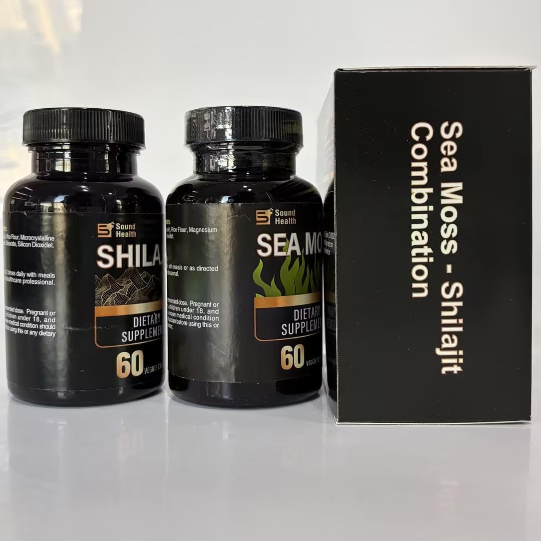 Irish Sea Moss & Shilajit Bundle – Natural Energy, Sleep Support & Hair Growth Supplement - görsel 7