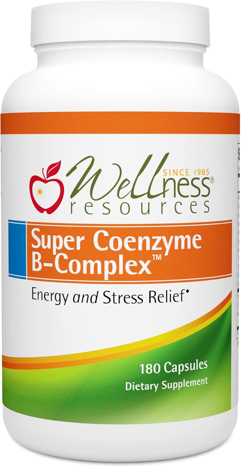 Wellness Resources Super Coenzyme B Complex – 180 Capsules - görsel 1