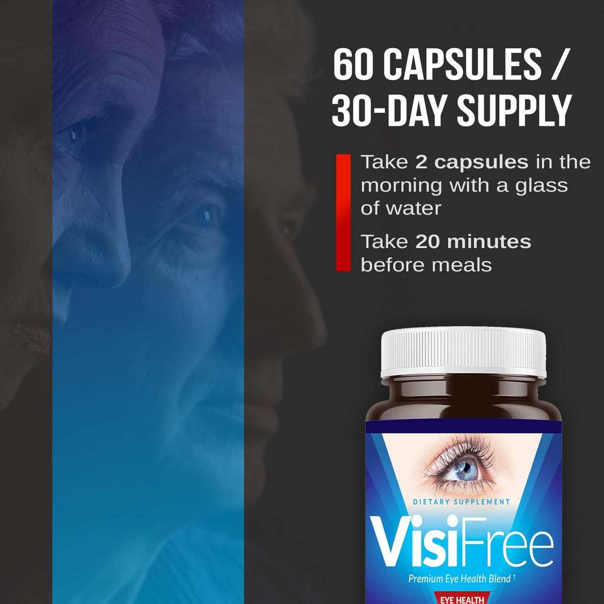 VisiFree Eye Supplements for Adults – Vision Support with Lutein & Zeaxanthin (6-Pack) - görsel 6