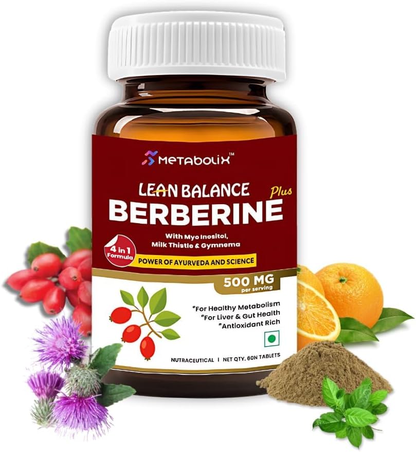 Metabolix Lean Balance Berberine Plus – Weight Management & Hormonal Balance Supplement 4-in-1 - görsel 1