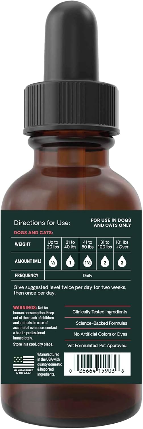 VetriScience DMG Immunity Health Easy-Dose Liquid for Cats and Dogs - görsel 5
