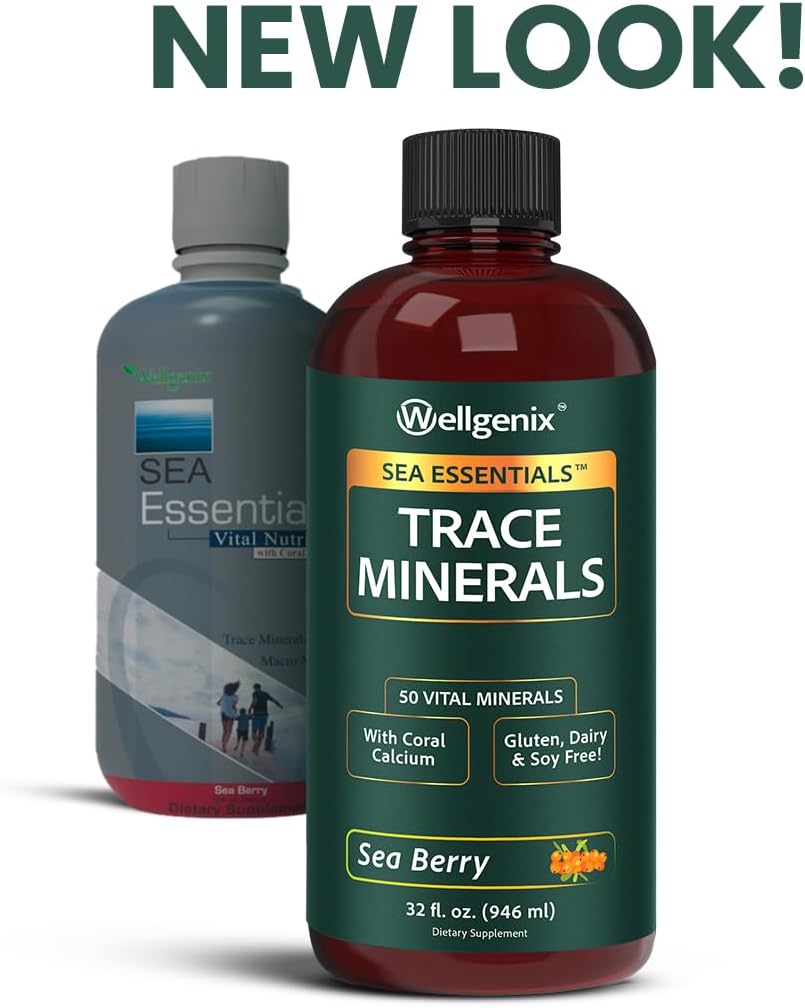 Wellgenix Sea Essentials Liquid Trace Minerals, 6-Pack, 946 ml Each - görsel 2