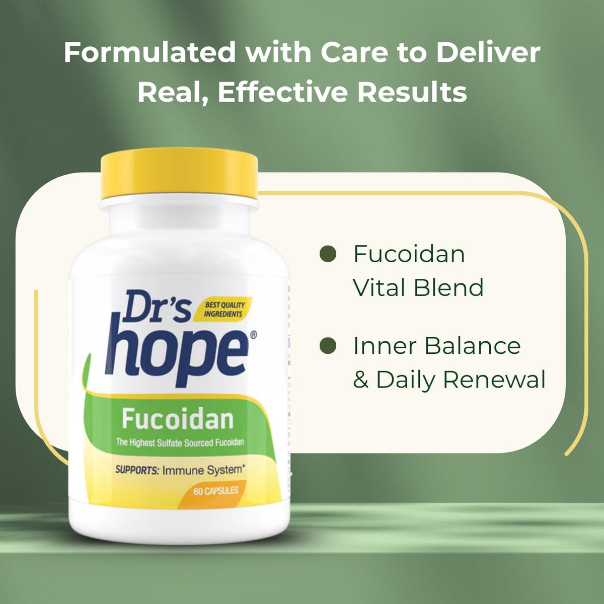 Dr's Hope Fucoidan 65mg – Brown Seaweed Extract Food Supplement (60 Capsules) - görsel 8