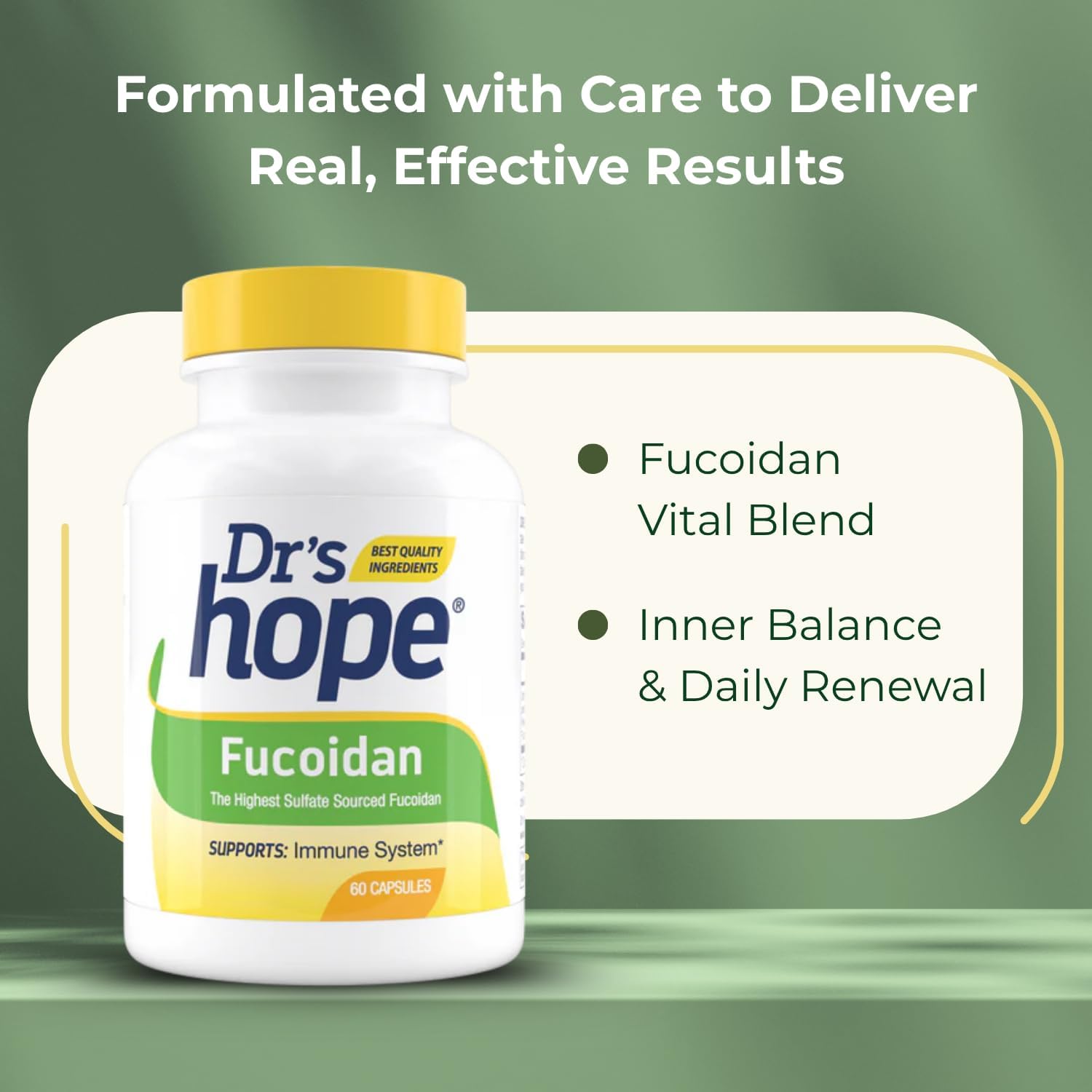 Dr's Hope Fucoidan 65mg – Brown Seaweed Extract Food Supplement (60 Capsules) - görsel 8