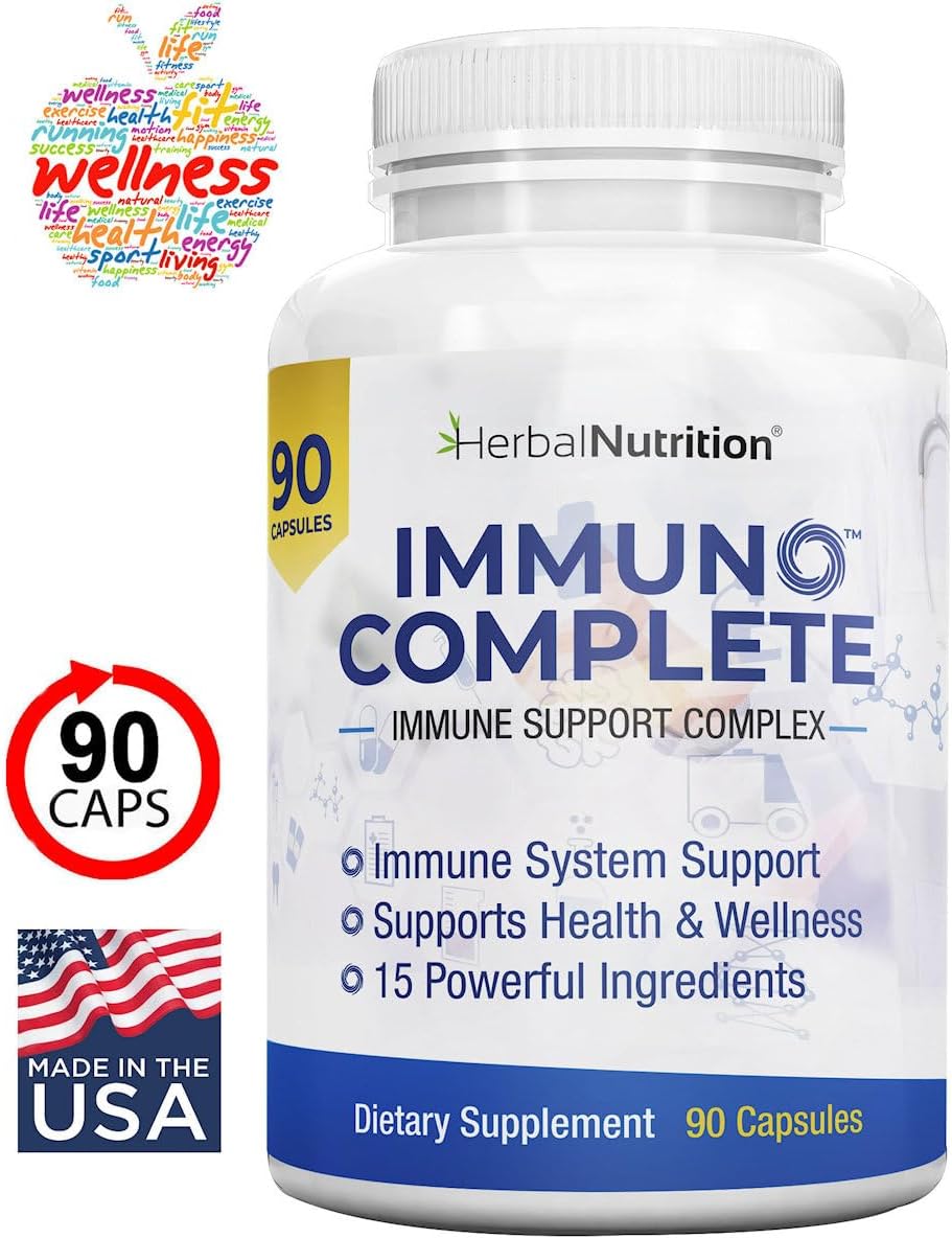 Immune Support Supplement with Vitamin C, D, Zinc and Elderberry - 270 Capsules - görsel 6