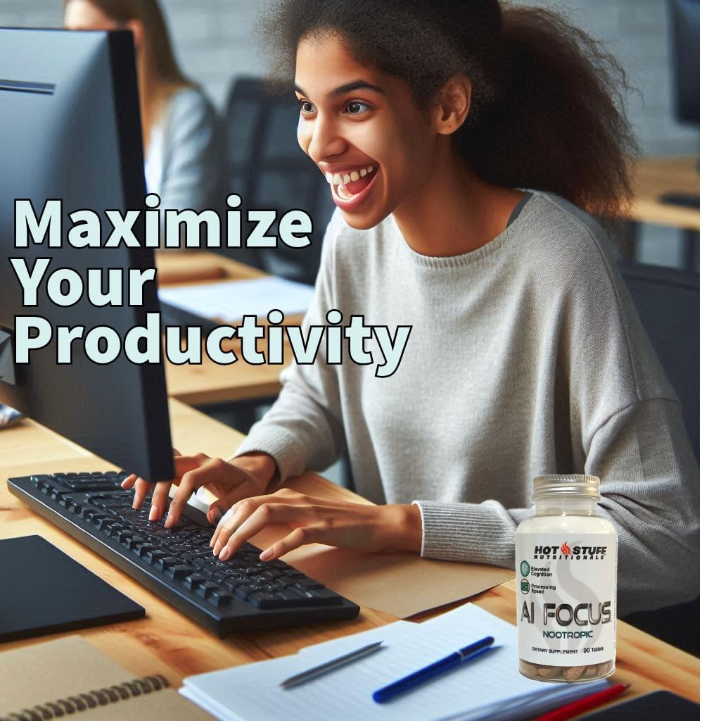 AI Focus - 90 Tablets. Potent Nootropic for Enhanced Focus, Cognitive Function, and Mental Stamina. - görsel 3