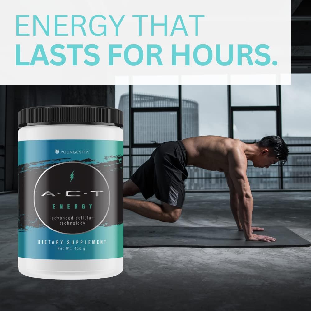 ACT Energy Natural Healthy Energy Drink (40 Calories) - 450g Canister - görsel 6