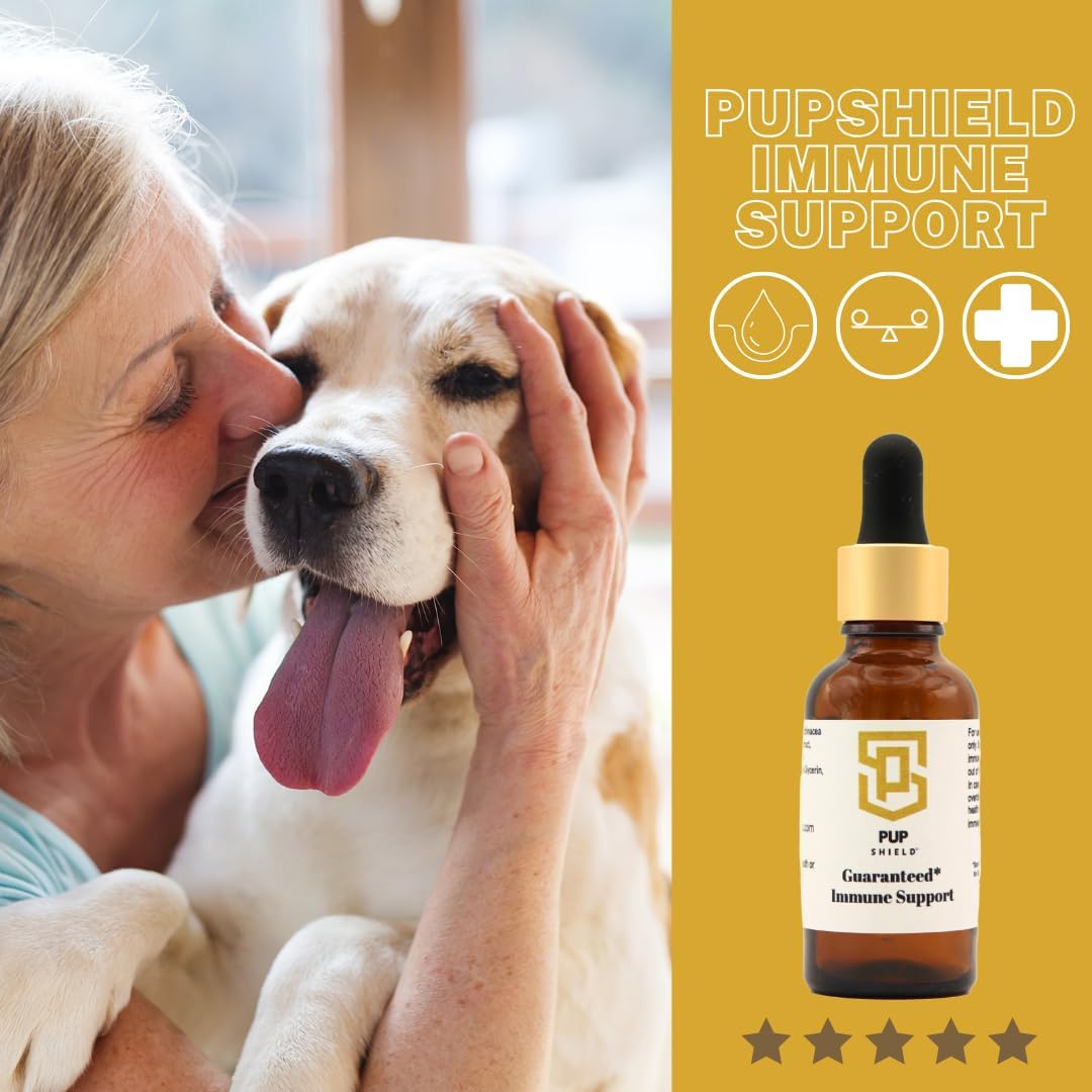 Pup Shield Natural Immune Support for Dogs - Probiotics with Olive Leaf, Turkey Tail & Echinacea - 30-Day Supply - görsel 4