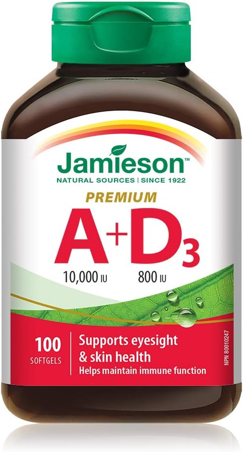 Jamieson Vitamin A & D Fortified 100 Softgels - görsel 1