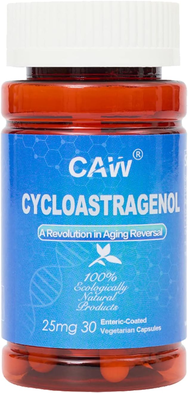 CAW Cycloastragenol 25mg Enteric-Coated Capsules – Food Supplement (90 Count) - görsel 8