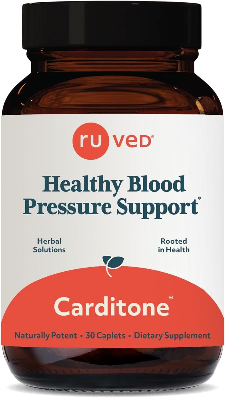 ruved Carditone, BP Formula, Arjuna, Calcium, and Magnesium, 30 Caplets - görsel 1