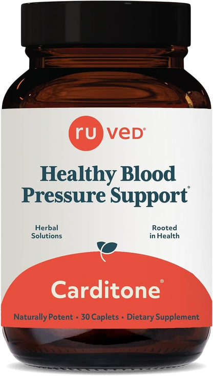ruved Carditone, BP Formula, Arjuna, Calcium, and Magnesium, 30 Caplets