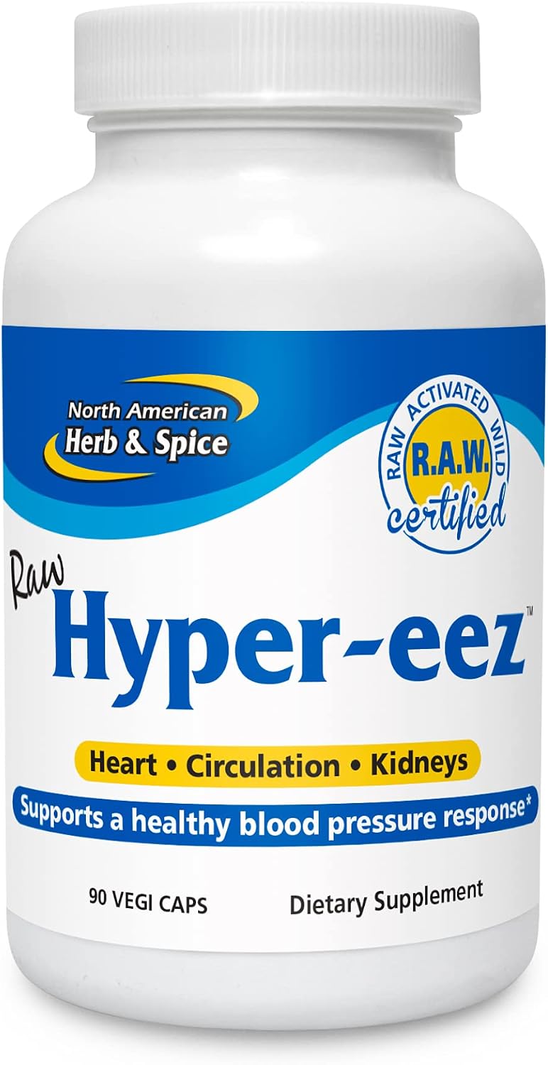 NORTH AMERICAN HERB & SPICE Hyper-eeZ – 90 Vegan Capsules – Herbs, Spices, Flowers, Berry Blend - görsel 1
