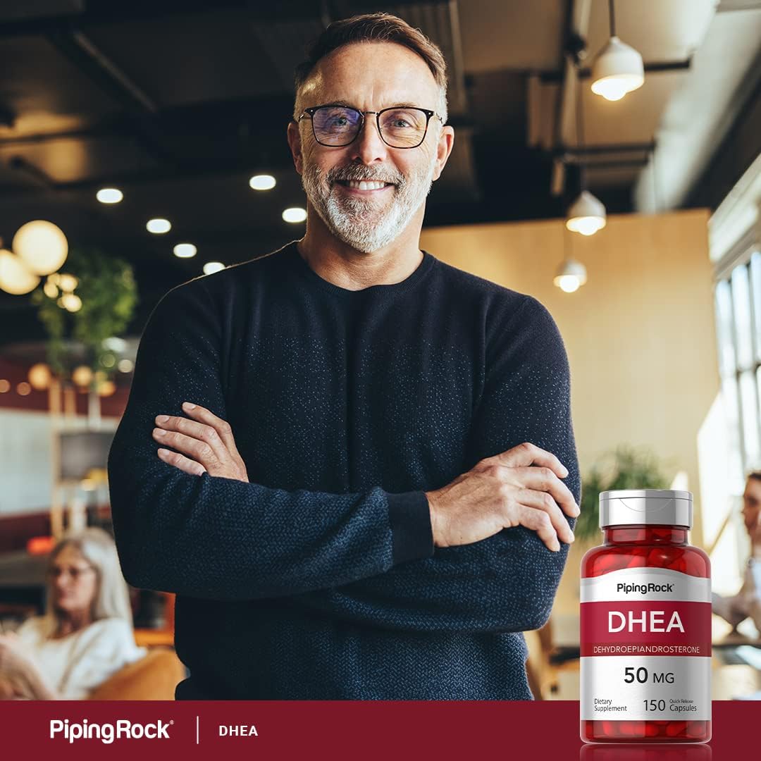 Piping Rock DHEA 50 mg - 150 Quick-Release Capsules - görsel 6