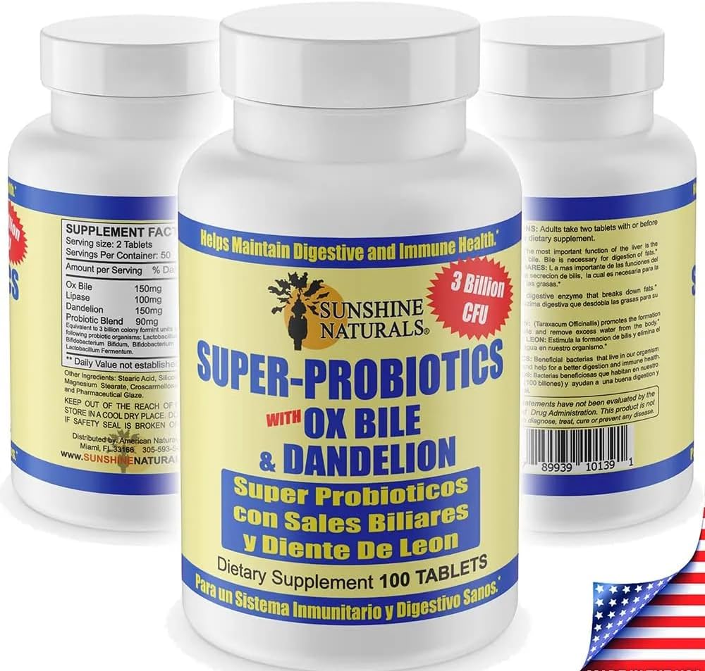 Sunshine Naturals Super Probiotics Supplement - 100 Capsules - görsel 6