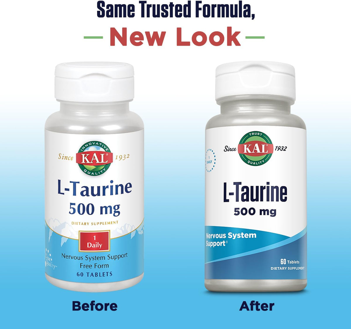 KAL L-Taurine 500mg – Amino Acid Supplement for Heart, Nerve & Eye Health – 60 Rapid Disintegration Tablets - görsel 3
