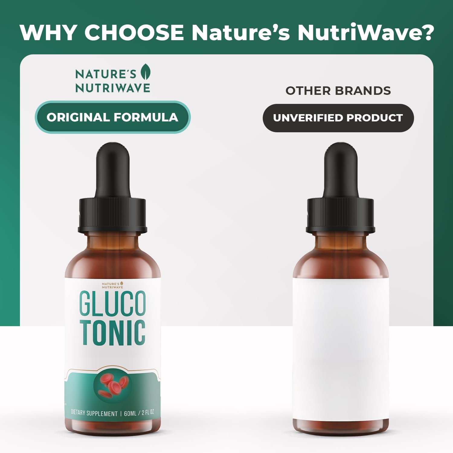 GlucoTonic Drops – Chromium & Herbal Liquid – 60ml (1 Month Supply) - görsel 4