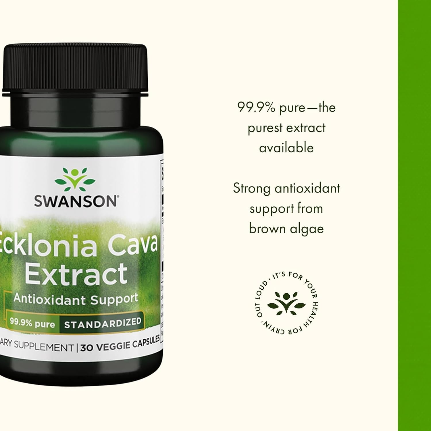 Swanson Ecklonia Cava Extract - Standardised 30 Veg Caps (3 Pack) - görsel 4