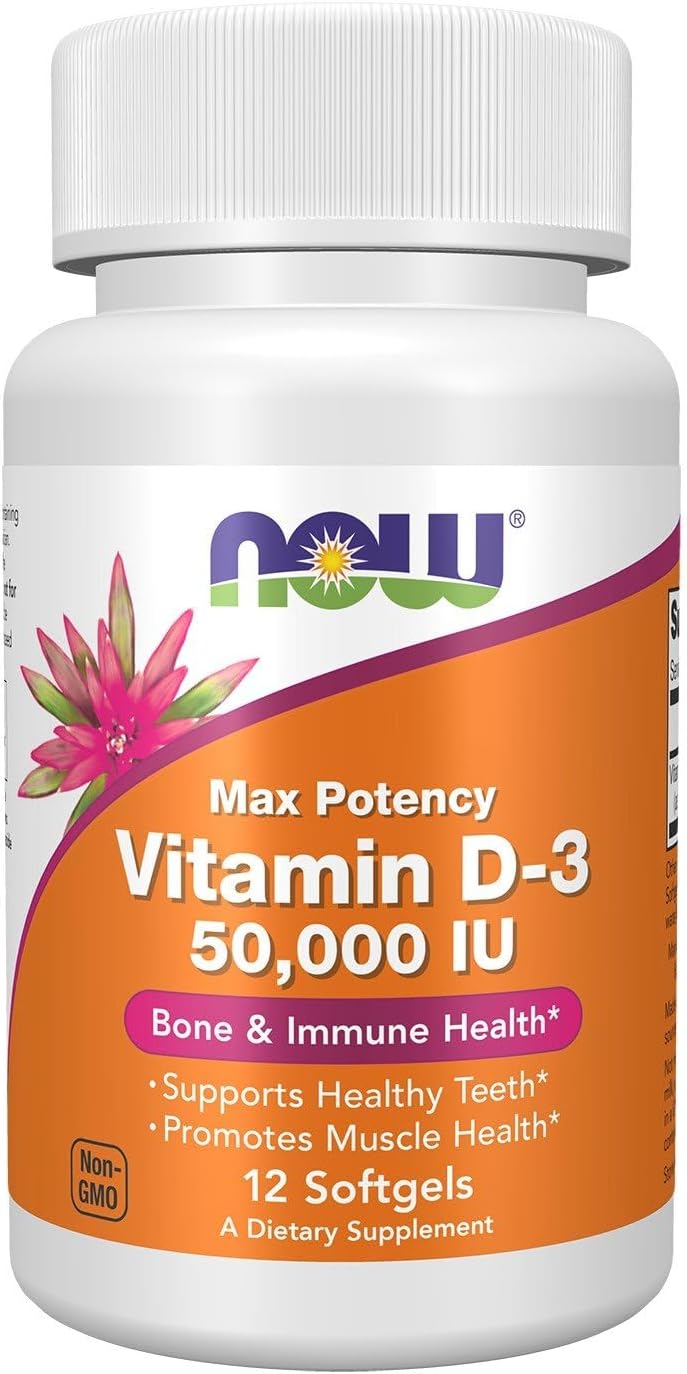 Now Foods Vitamin D-3 50,000 IU Soft gel capsules - görsel 1