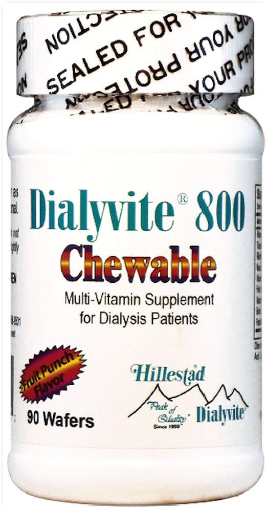 Dialyvite 800 Chewable - 90 Wafers (Renal Supplement) - görsel 1