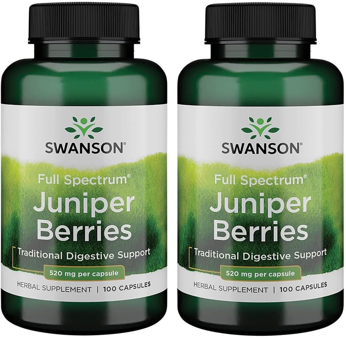 Swanson Juniper Berries 520 mg, 100 Capsules (2-Pack) - görsel 1
