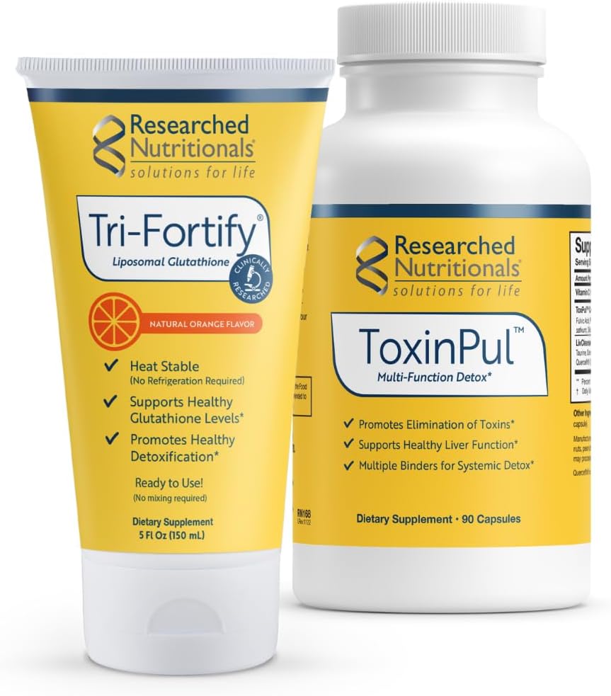 Researched Nutritionals Revitalised Detox Duo - Liposomal Glutathione & ToxinPul (2 Piece Set) - görsel 1
