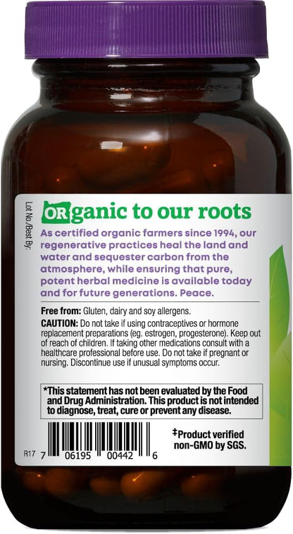 Oregon's Wild Harvest Organic Vitex Capsules, GM-Free Herbal Food Supplement, 90 Capsules