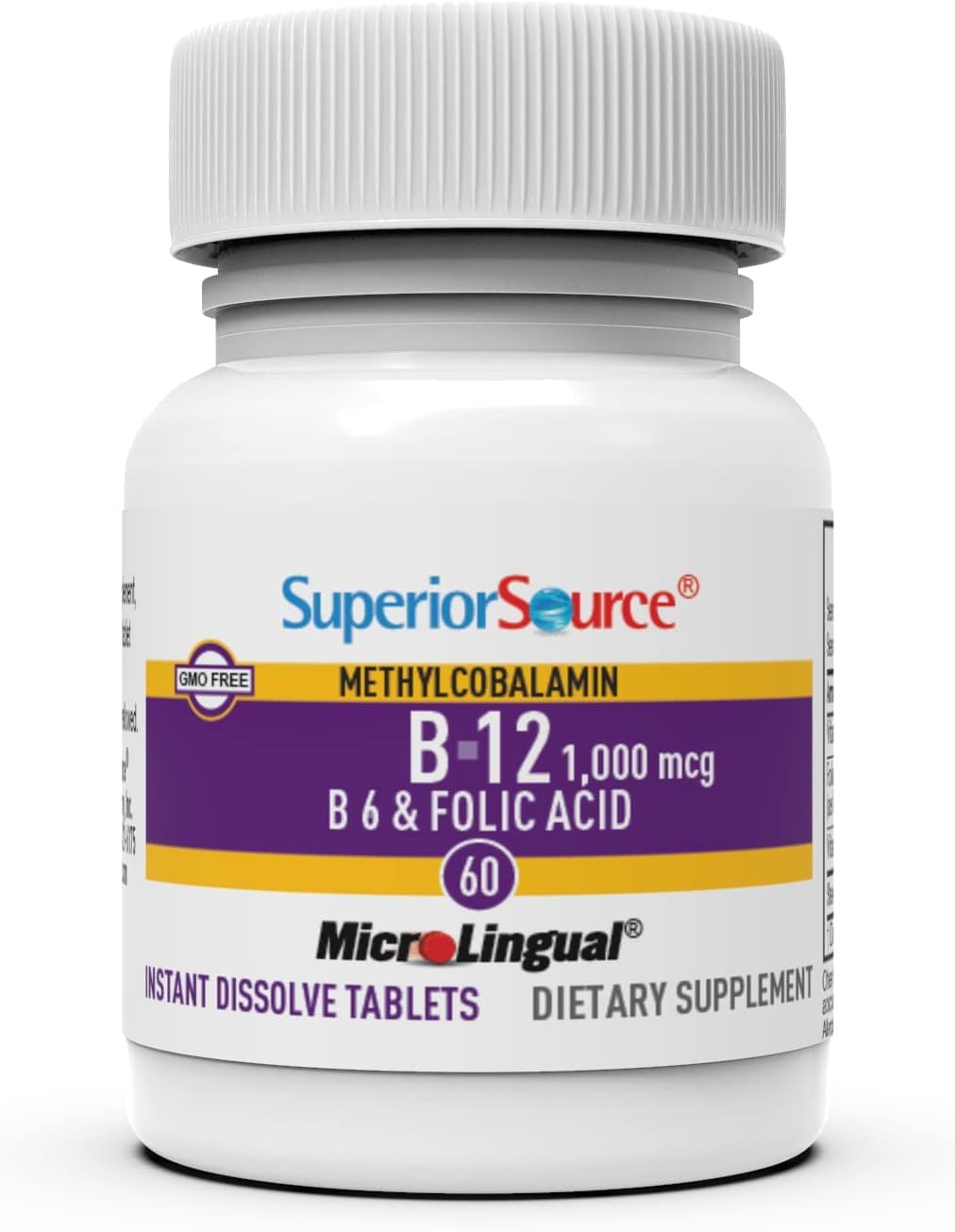 Superior Source No Shot B12 Methylcobalamin 1000 mcg with B6 & Folic Acid - görsel 4