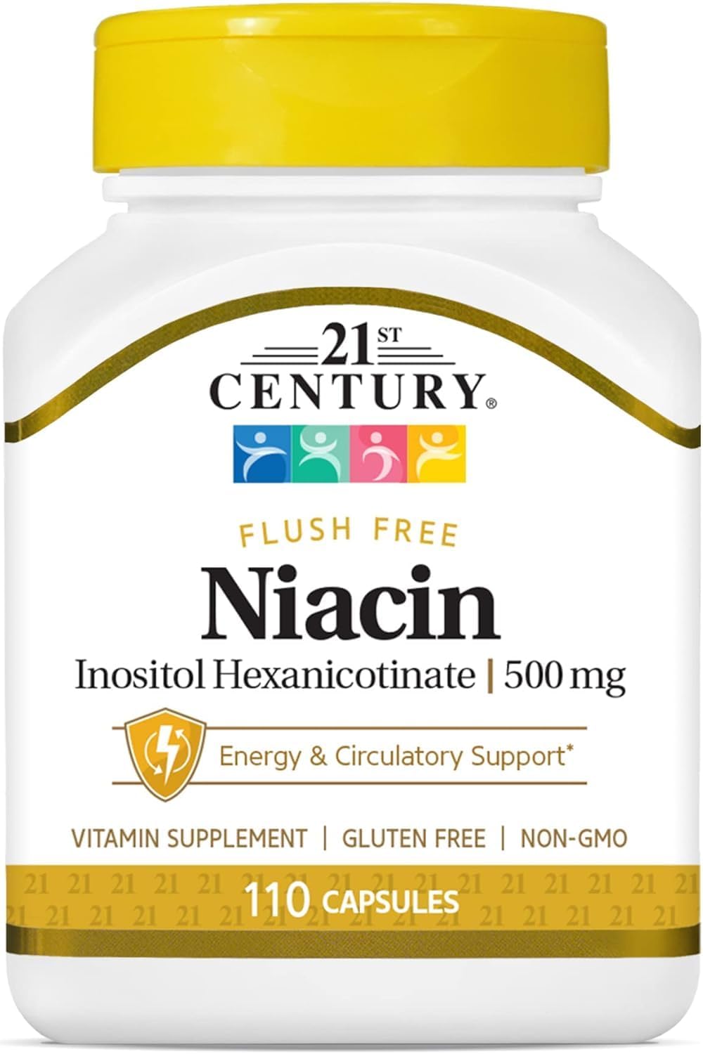 Niacin Flush-Free 500 mg - 110 Capsules - görsel 1