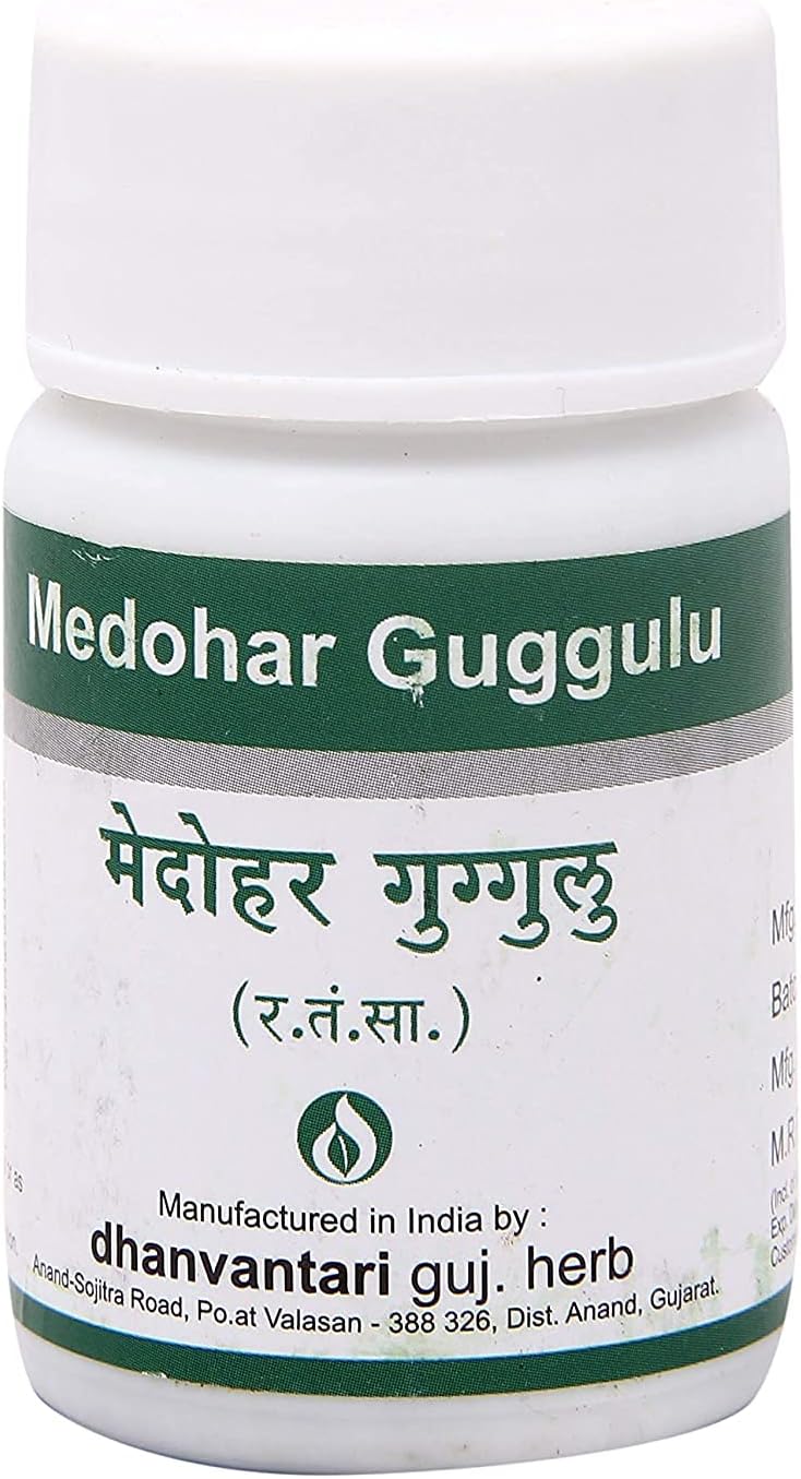 Dhanvantari Medohar Guggulu - 60 Tablets (Pack of 4) - görsel 1