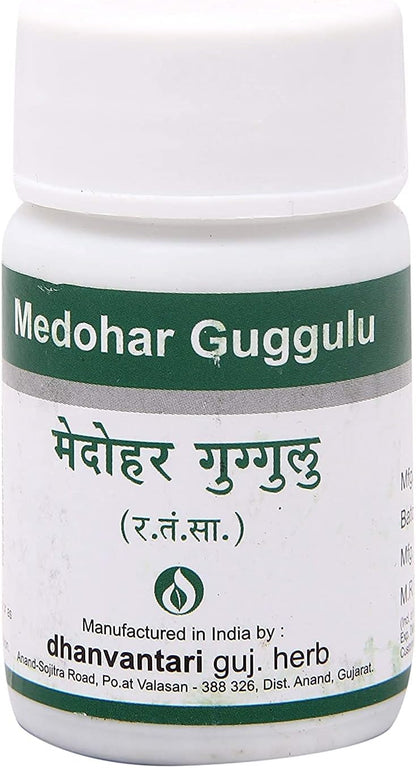 Dhanvantari Medohar Guggulu - 60 Tablets (Pack of 4)