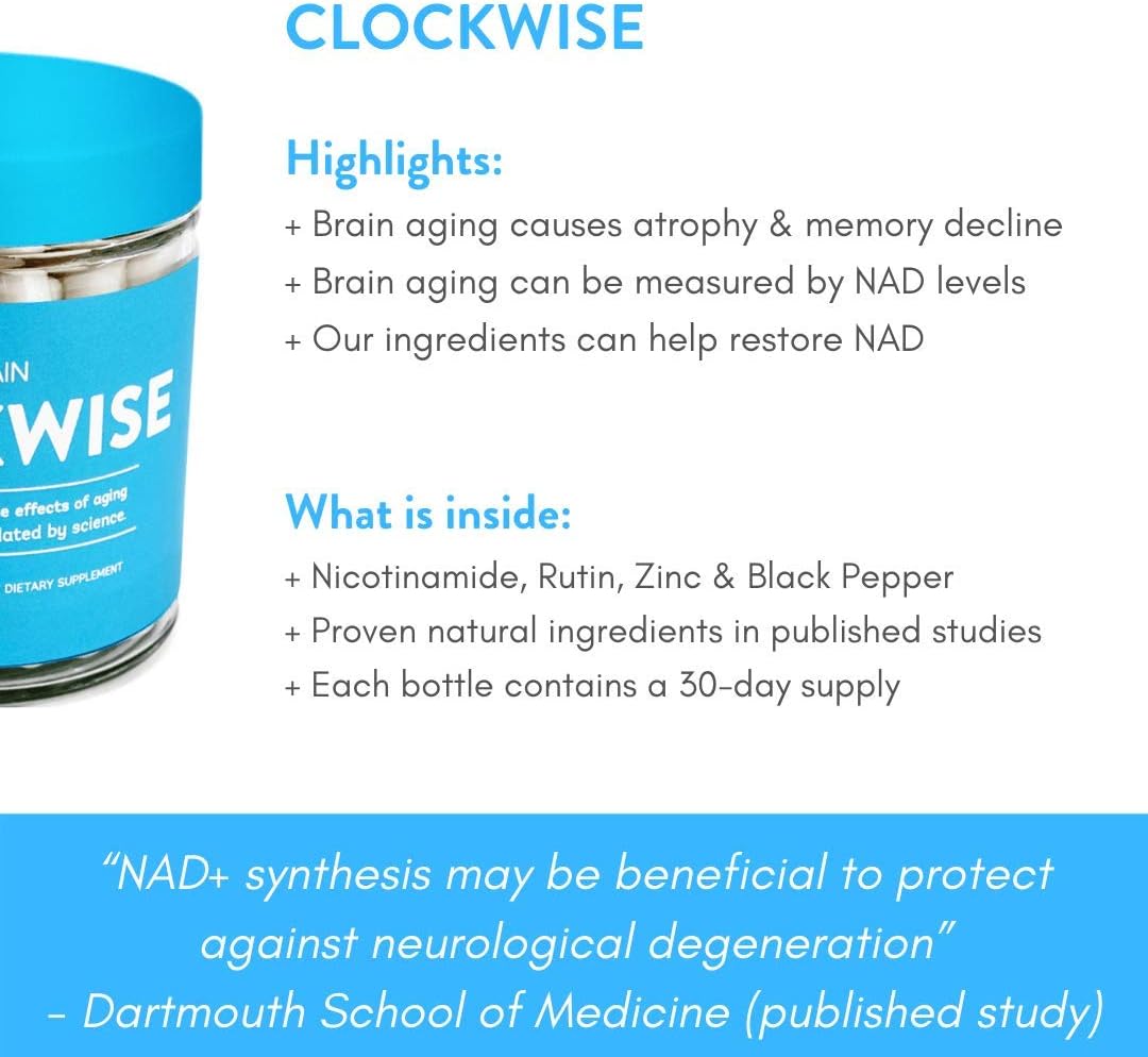 TruBrain Clockwise - Nicotinamide NAD Booster - görsel 3