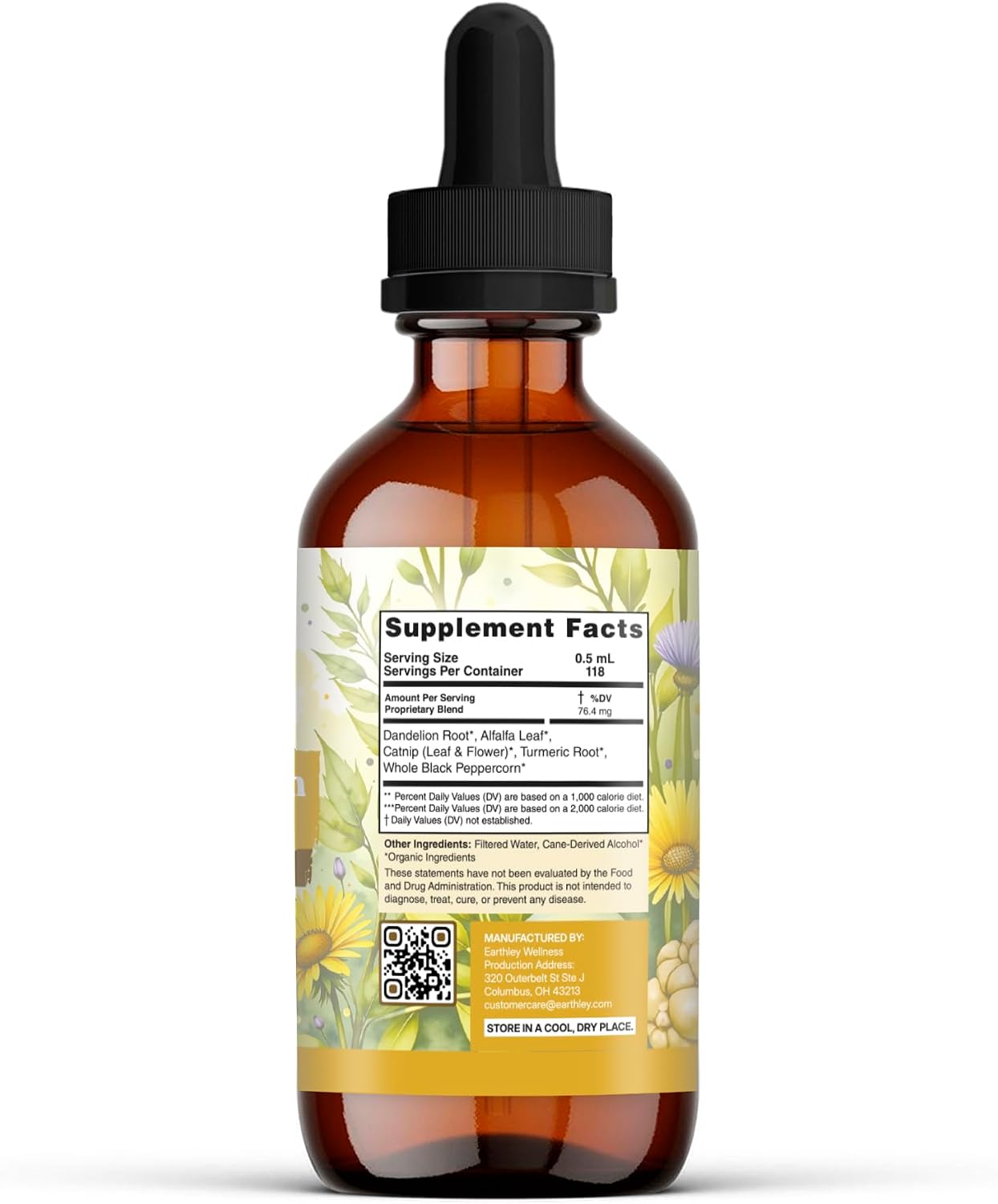 Earthley Wellness Postnatal Balance - Herbal Tincture for Postnatal Recovery and Hormone Support (60 ml) - görsel 2