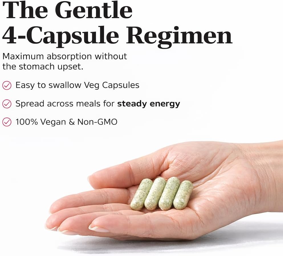 NeuEve Menopause Support Multivitamin for Women, Hormone-Free Daily Multivitamin to Support Whole Body & Intimate Health with Green Superfoods | 30-Day Supply | Vegan Capsules | 120 Capsules - görsel 6