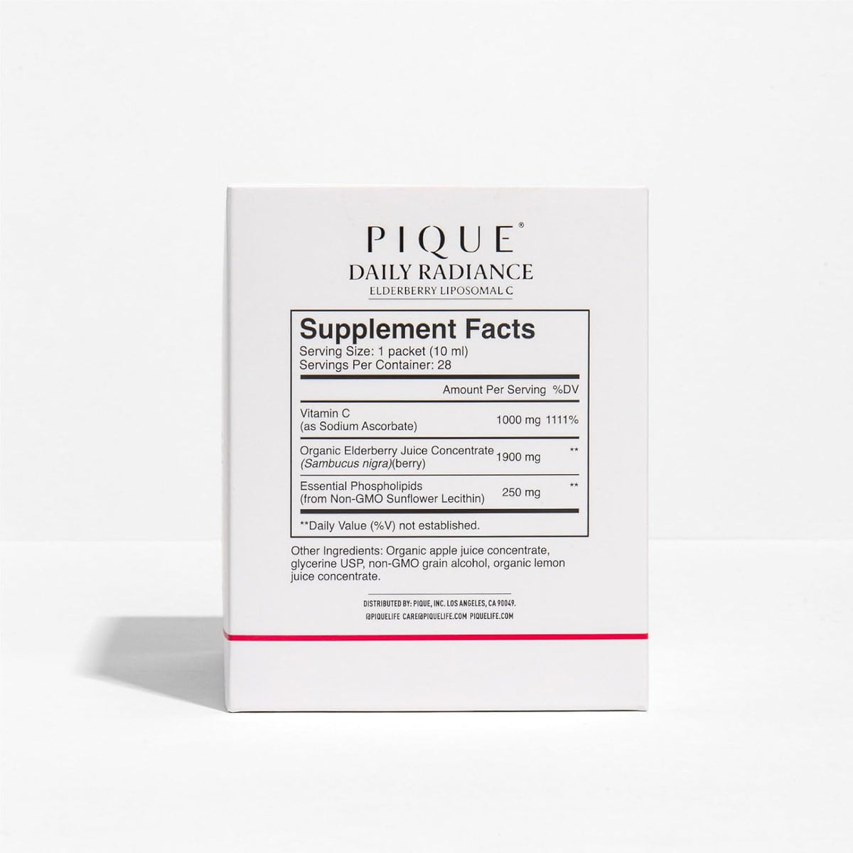 PIQUE Daily Radiance Liposomal Vitamin C with Elderberry - 28 Sachets (10mL each) - görsel 3