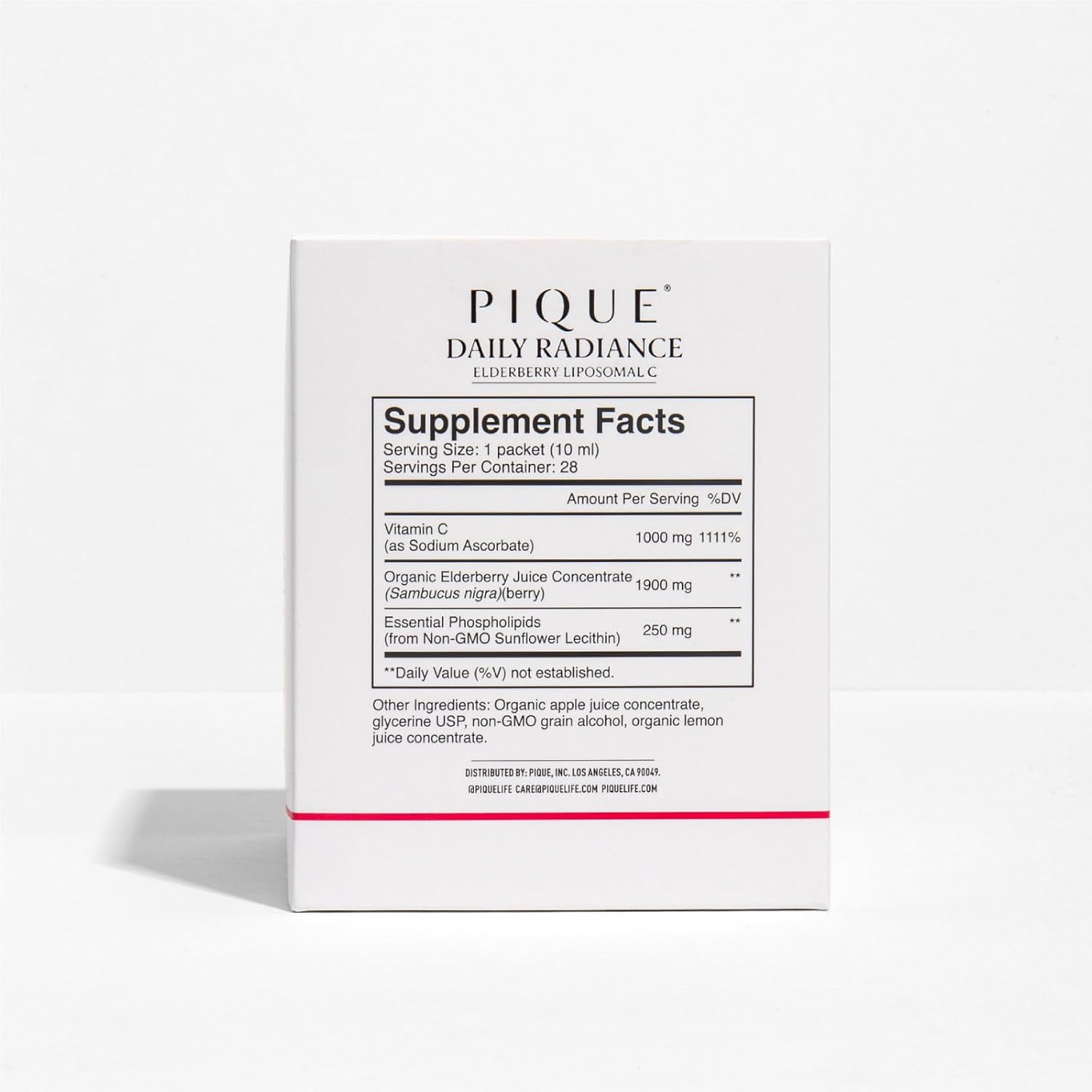 PIQUE Daily Radiance Liposomal Vitamin C – Immune Function & Collagen, 28 Packets - görsel 3