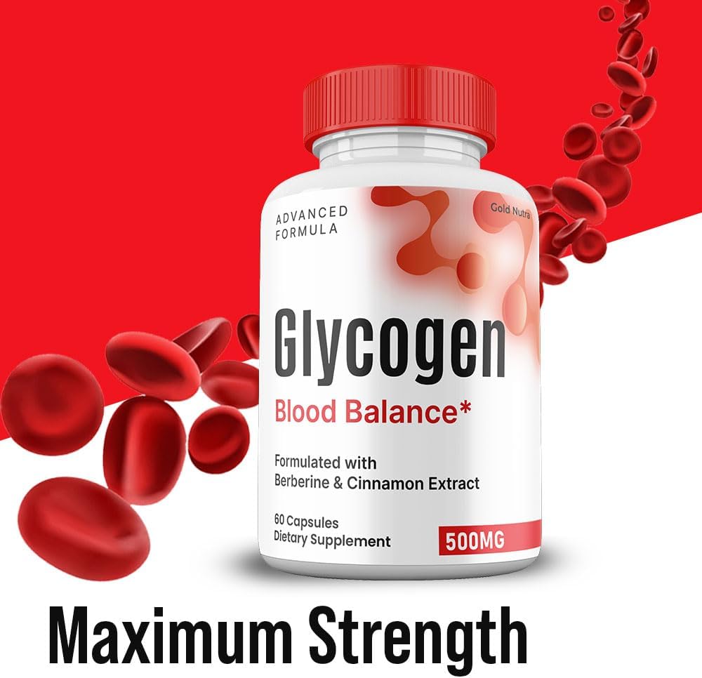 Glycogen Blood Balance Capsules - Premium All-Natural Ingredients, Maximum Strength (3-Pack) - görsel 2