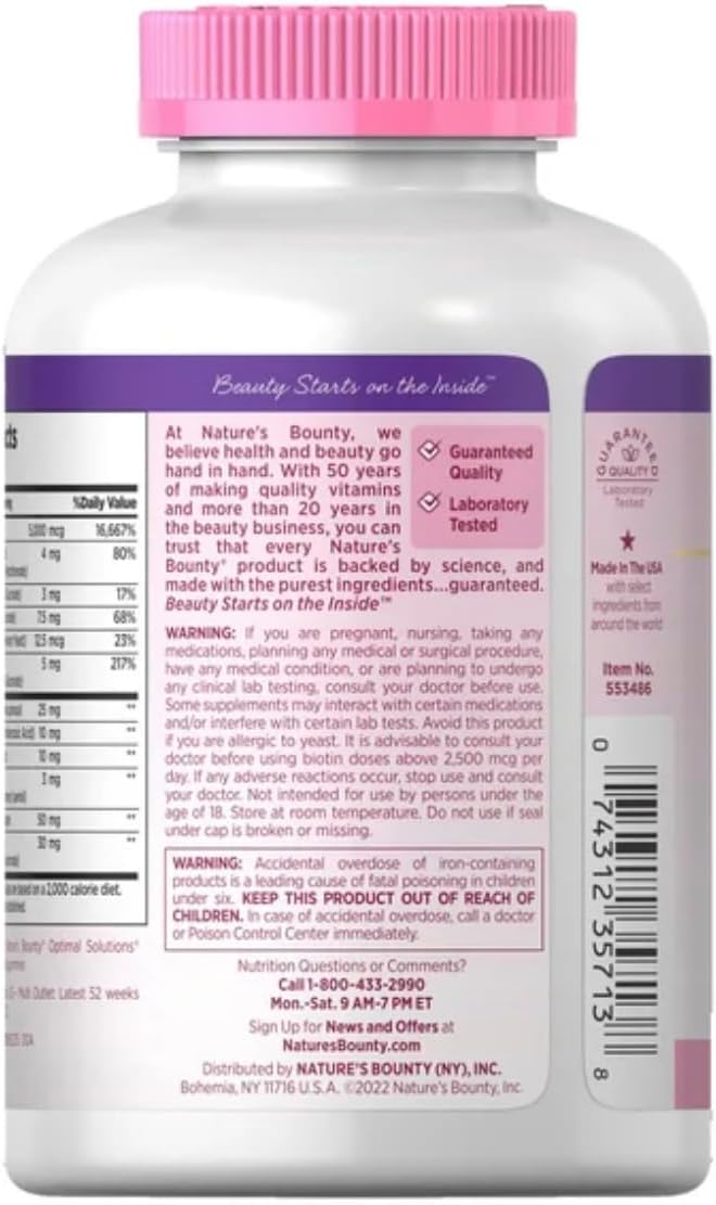 Nature's Bounty Hair, Skin and Nails, 250 Softgels (2 Pack) - görsel 4