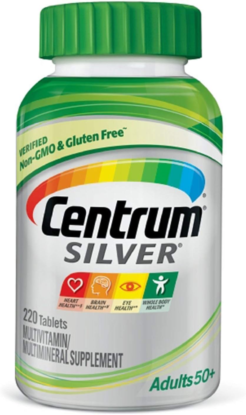 Centrum Silver Adult Multivitamin/Multimineral Supplement, Vitamin D3, 220 Tablets - görsel 1