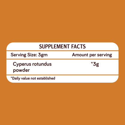 KILLI Nut Grass (Cyperus rotundus) Tuber Powder, 100g